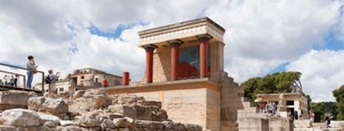 Minoan Palace Knossos Iraklion Crete Greece Canvas Art - Panoramic Images (32 x 12)