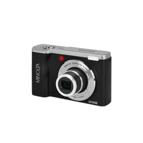 Minolta MNB5Z 56MP 5K Ultra HD 2.8" LCD Screen Digital Camera, Black
