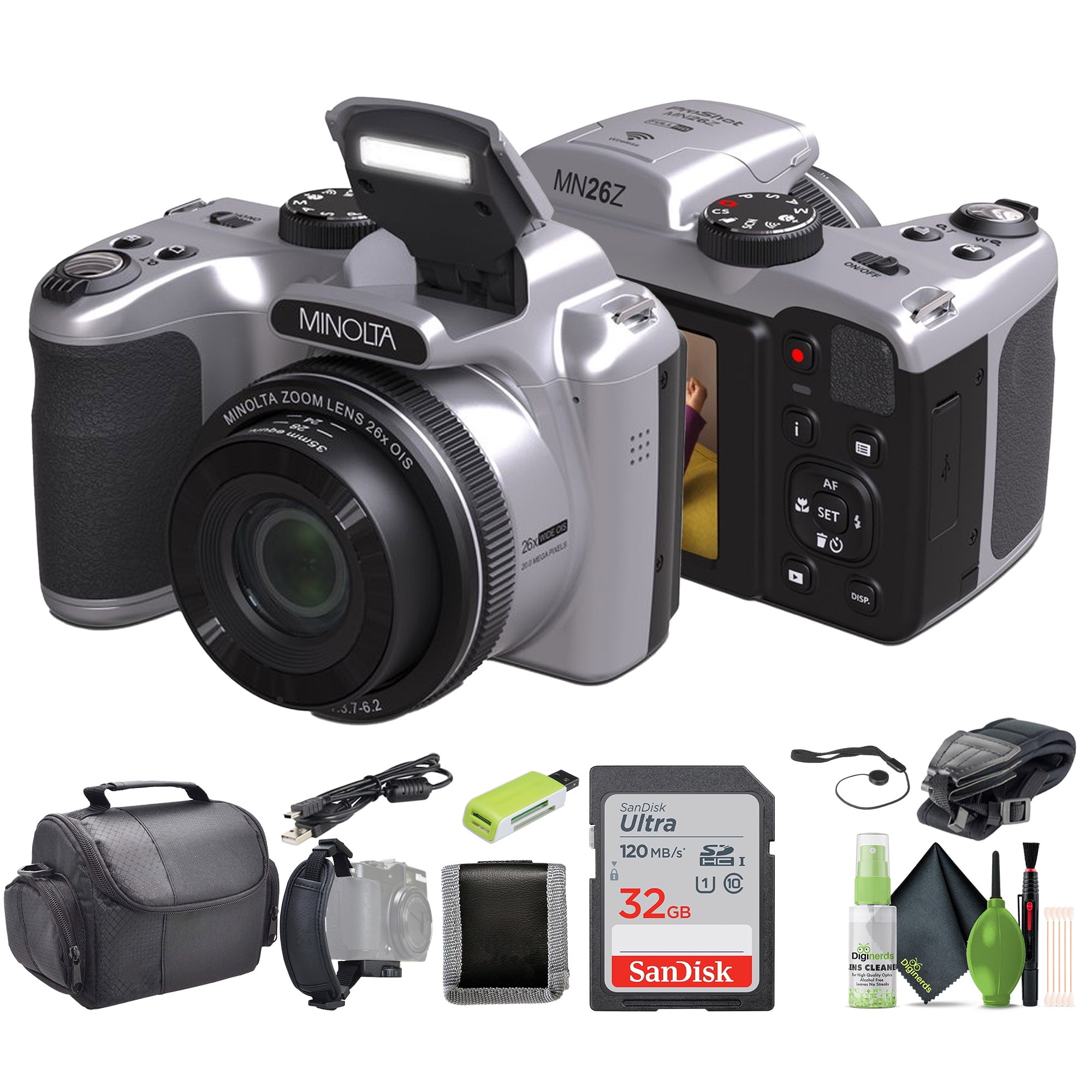 Minolta Pro Shot 20MP HD Digital Photo Camera, 67x Zoom, 1080p Video, 16GB SD, Purple - Walmart.com Minolta Pro Shot 20MP HD Digital Photo Camera, 67x Zoom, 1080p Video, 16GB SD, Purple - Walmart.com