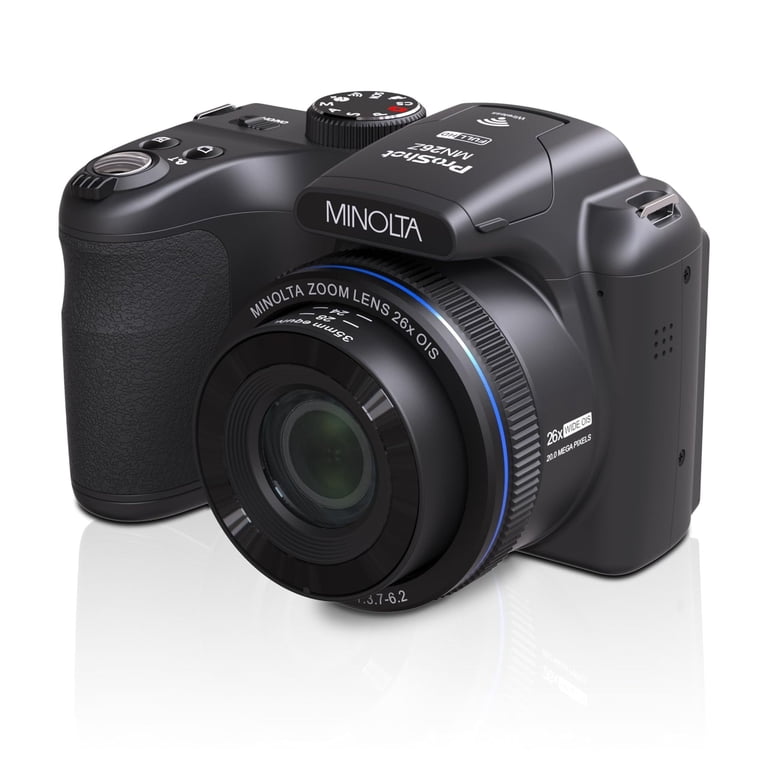 Minolta MN26Z Pro Shot 20 MP 1080P FHD Bridge Camera with 26x