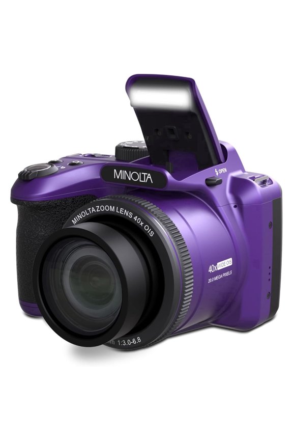 MN40Z 20 MP / 1080P FHD Bridge Camera w/40x Optical Zoom (Purple)