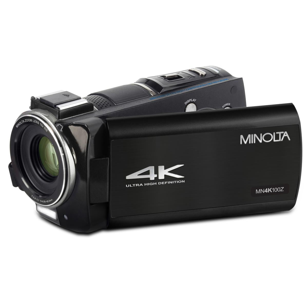 Minolta MN4K100Z-BK 4K Ultra HD WiFi Video Camcorder, 36x