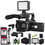 Minolta MN4KPRO 4K60FPS Ultra HD / 64 MP Autofocus Pro Camcorder Kit w/WiFi Bundle with Accessories