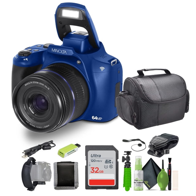 Minolta MNB10Z 64 Megapixel Auto Focus Digital Camera with 10x Optical ...