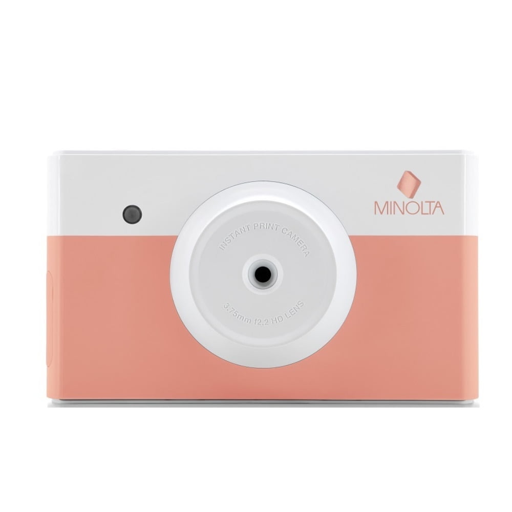 Minolta MNCP10-PK Instapix Instant Print Camera - Coral Pink