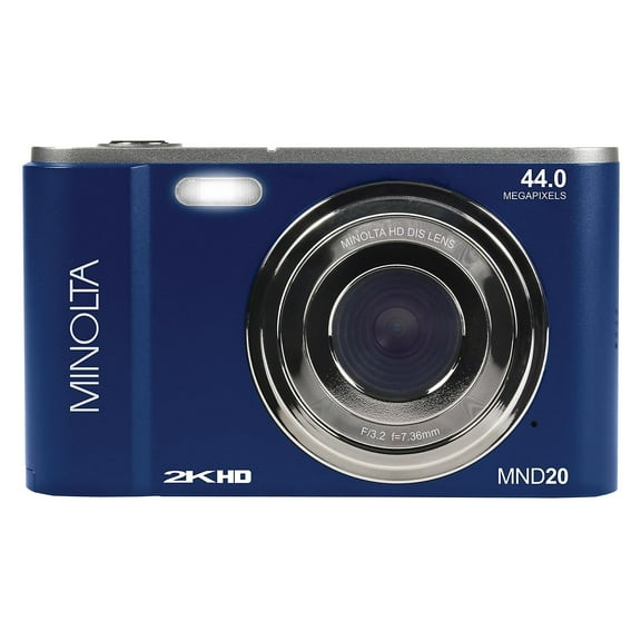 Minolta MND20 44 MP / 2.7K Ultra HD Digital Camera (Blue)