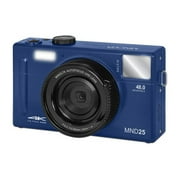 Minolta MND25 48 MP Autofocus / 4K Ultra HD Camera w/Selfie Mirror (Blue)