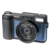 Minolta MND30-BL MND30 4x Digital Zoom 30 MP/2.7K Quad HD Digital Camera (Blue)