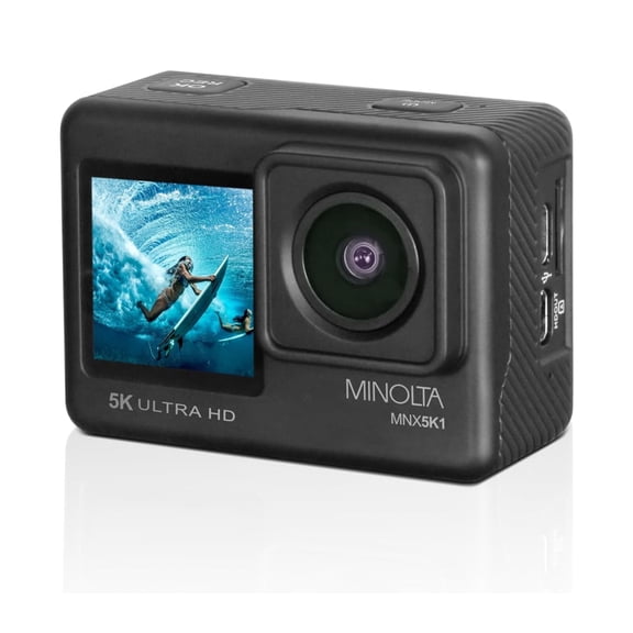Minolta MNX5K1 5K Ultra HD / 24 MP Action Camera Kit