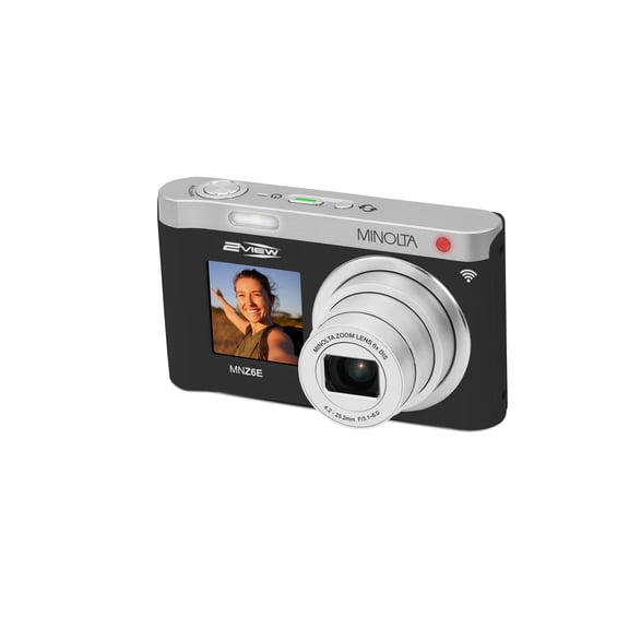 Minolta MNZ6E 64MP / 4K Ultra HD / Dual Screen Compact Camera (Black)