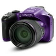 thumbnail image 1 of Minolta Pro Shot 20 Mega Pixel HD Digital Camera with 67x Optical Zoom, Full 1080p HD Video & 16GB SD Card (Purple), 1 of 10
