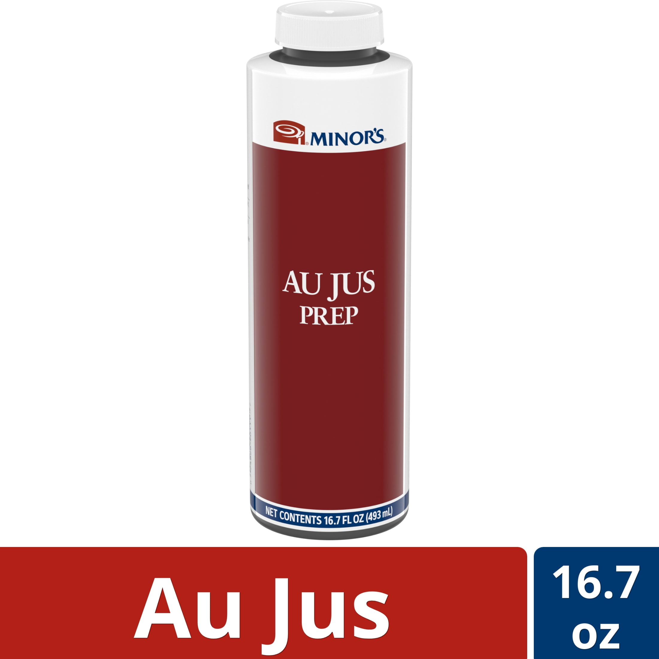 Minor's Beef Flavor Au Jus Prep Cooking Sauce & Marinade, 16.7 fl oz Bottle
