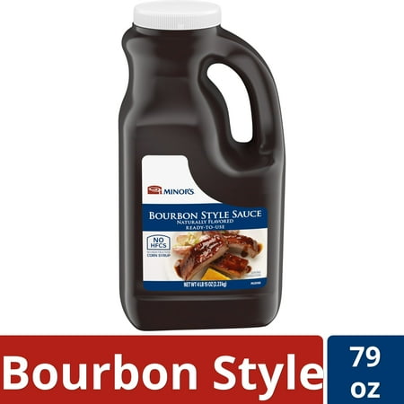 Minor's No High Fructose Corn Syrup Bourbon Style Cooking Sauce, 79 oz Jug