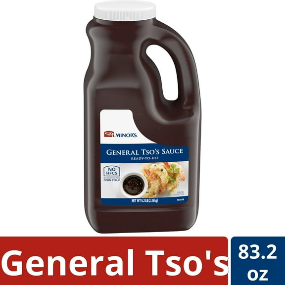 Minor's No High Fructose Corn Syrup General Tso's Cooking Sauce, 83.2 oz Jug