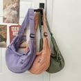 thumbnail image 1 of Minority All-match Shoulder Large Capacity Washed Canvas Bag, 1 of 2