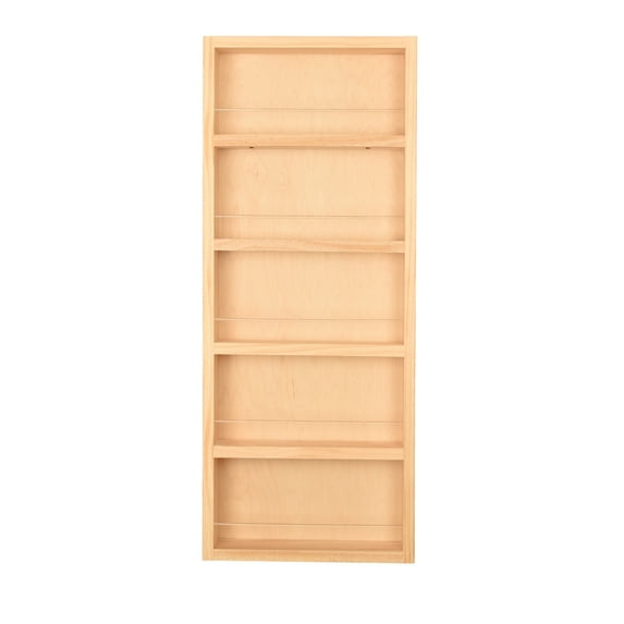 Minos Unfinished On the Wall Spice Rack 35"h x 11"w x 4.5"d