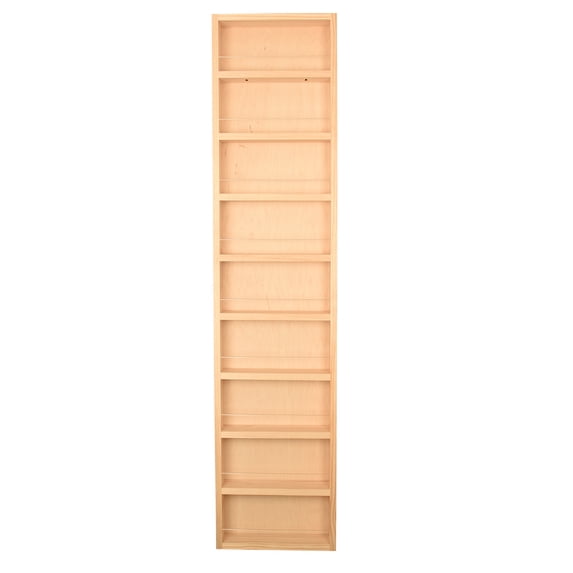 Minos Unfinished On the Wall Spice Rack 62"h x 11"w x 2.5"d