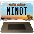 thumbnail image 1 of Minot North Dakota State License Plate Tag Magnet M-10706 3.5" x 2" Magnet (M), 1 of 1