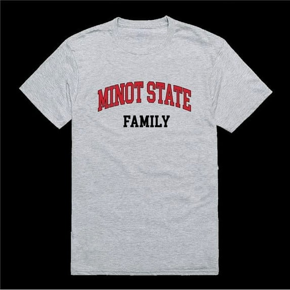 Minot State University Beavers Family T-Shirt, Heather Grey - Large