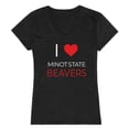 thumbnail image 1 of Minot State University Beavers I Love Women Short Sleeve T-Shirt, Black - Medium, 1 of 1
