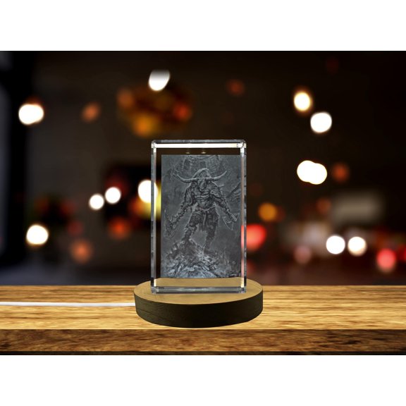 Minotaur 3D Engraved Crystal 3D Engraved Crystal Keepsake/Gift/Decor/Collectible/Souvenir
