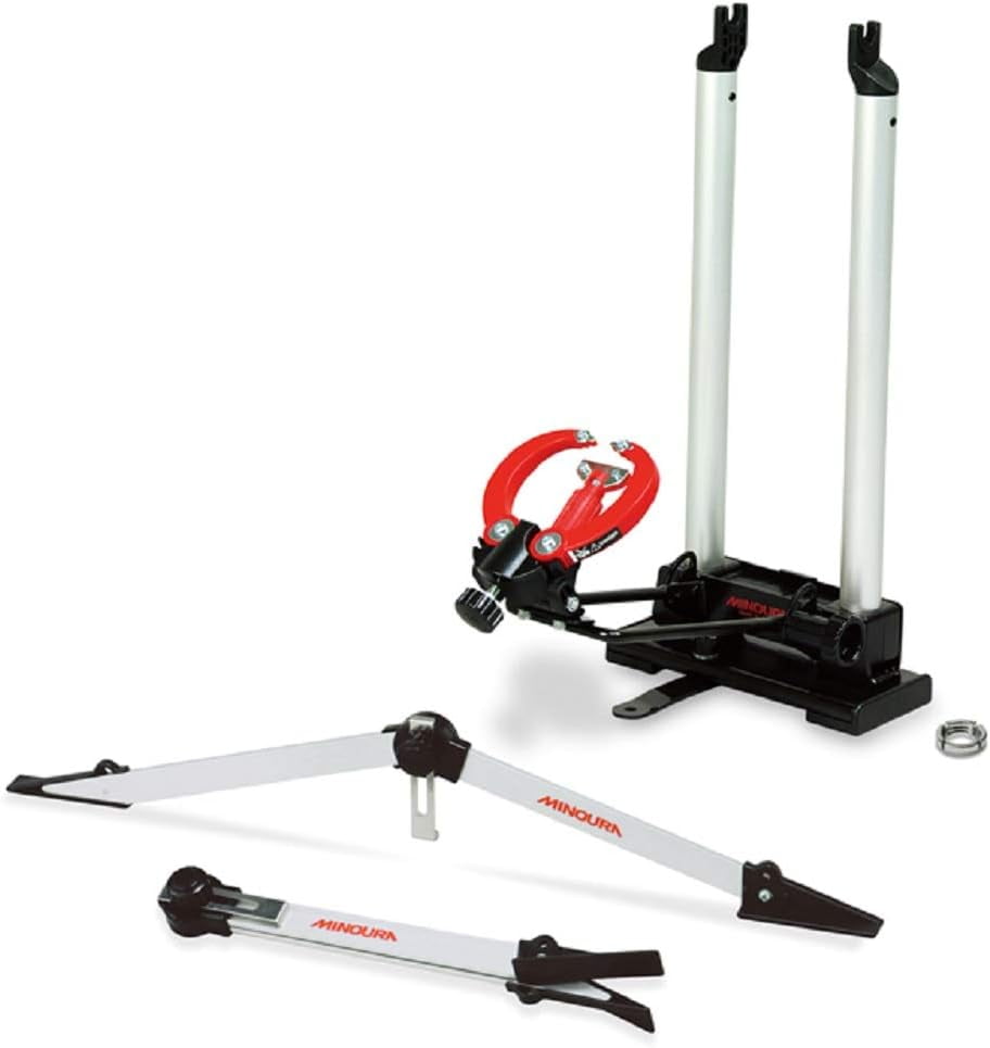 Minoura FT1 Wheel Truing Stand and Dishing Tool Combo, Silver