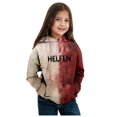 Minsida Children's Autumn And Winter Theme Printed Long Sleeve Hoodie