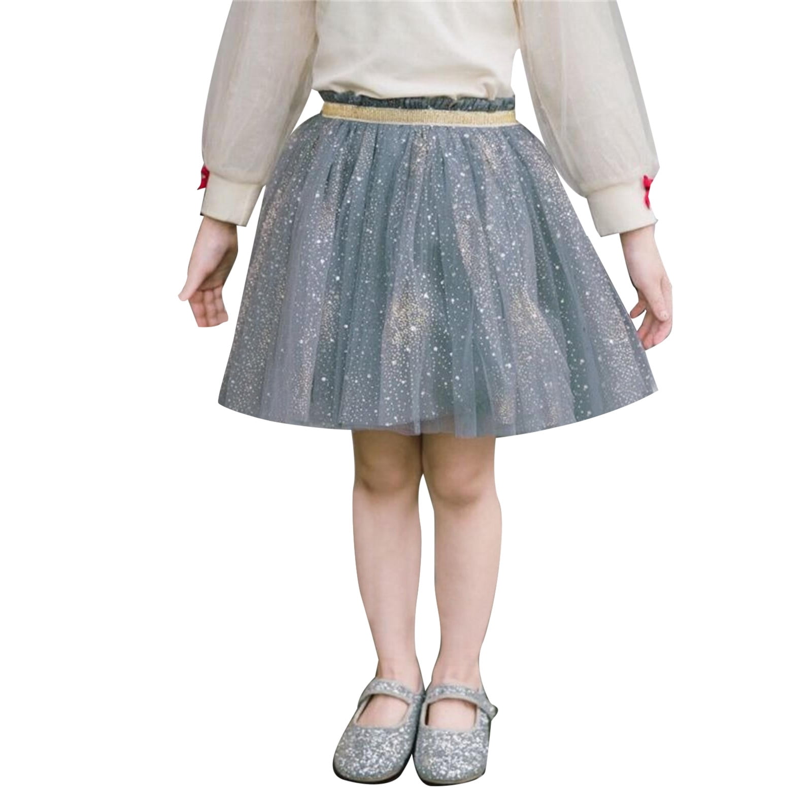 Minsida Girls' Half Skirt Children's Dress Spring And Autumn Black Baby