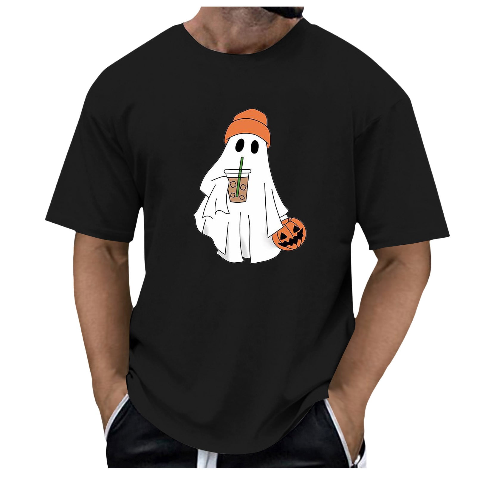 Minsida Men's Summer Fashion Festival Printed Short T Breathable