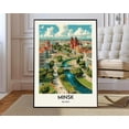 thumbnail image 1 of Minsk Belarus Cityscape Wall Art Travel Decor Photo Print, Stretched Canvas 8x10in, 1 of 4