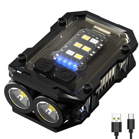 Minsk EDC Flashlight, Small Torch Keychain Led Light, 300 lumen Key Ring Light with Clip, 8 Mode Mini Torch , IPX4 Waterproof Flash Light