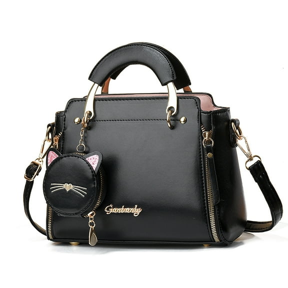 Minsong Fashion Handbags for Women Fashion Ladies PU Leather Single Shoulder Crossbody Bag op Handle Satchel Shoulder Tote Bags Crossbody Bag