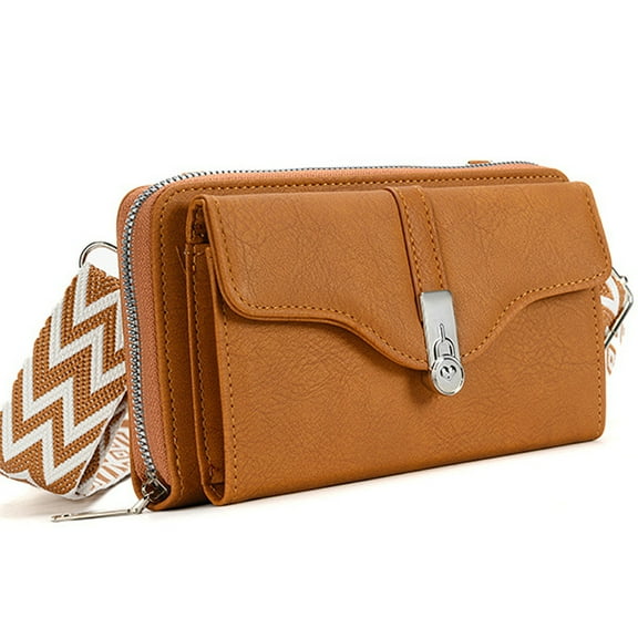 Minsong PU Leather Crossbody Bag with Detachable Strap, Fashion Shoulder Handbag Coin Purse