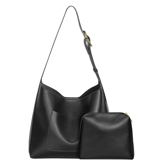 Minsong Shoulder Bag for Women Large Crossbody Bags for Women Tote Bag Bucket Bag Leather Handbags and Purses 2 Pcs