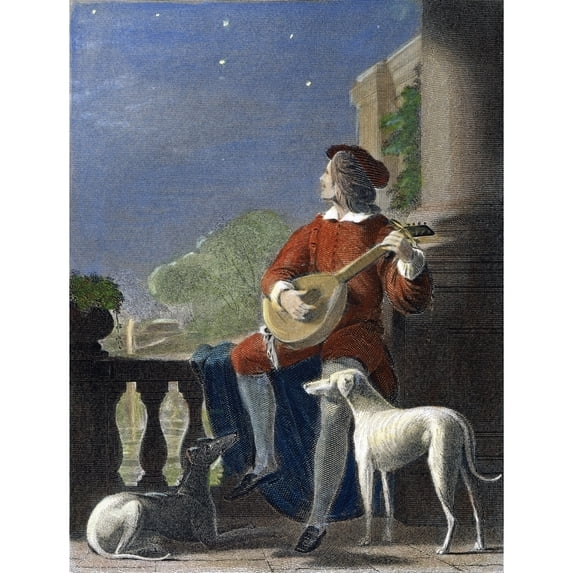 Minstrel, 19Th Century. /Nsteel Engraving, American 19Th Century. Poster Print by (24 x 36)