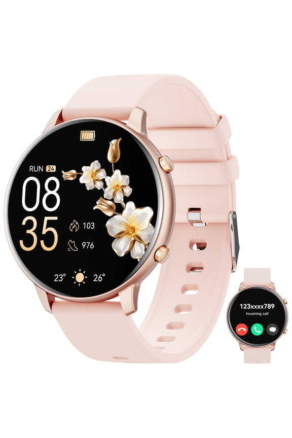 Smart Watch for Android & iOS, 1.95" Fitness Tracker with Bluetooth Call, 120+ Sports Modes, IP68 Waterproof, Message Reminder, Smart Watch for Men Women