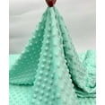 thumbnail image 1 of Mint (1 Yard) Minky Dot Fleece Fabric by the Yard, Dimple Dot Minkee Fabric, Super Soft Plush Fabric for Blankets, Pillow Covers, Soft Toys, Baby Blanket, 1 of 5