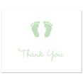 thumbnail image 1 of Mint Baby Feet - Baby Shower Folded Thank You Cards and Envelopes - 50 count, 1 of 2