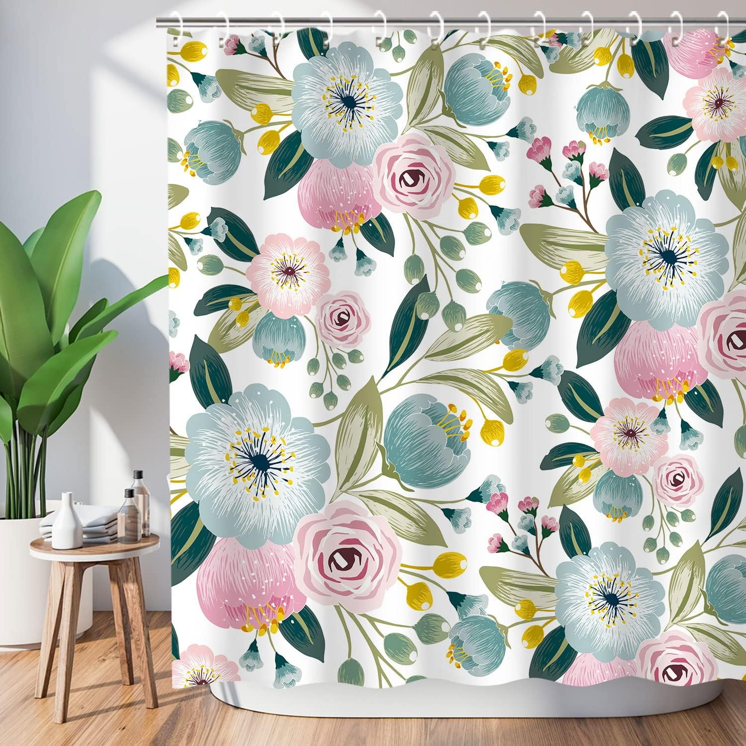 Valerie Boxed Pastel Blue Shower curtain main image 0