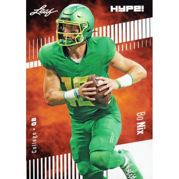 Mint Bo Nix 2023 Leaf HYPE! #103A Just 5000 Ever Made! Oregon Ducks Rookie Card