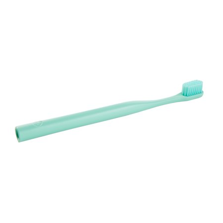 Mint Bogobrush Recycled Plastic Toothbrush with Soft Bristles in Mint Green