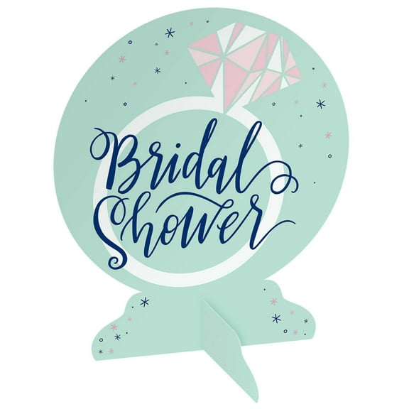 Mint Bridal Shower Table Centerpiece (1ct)