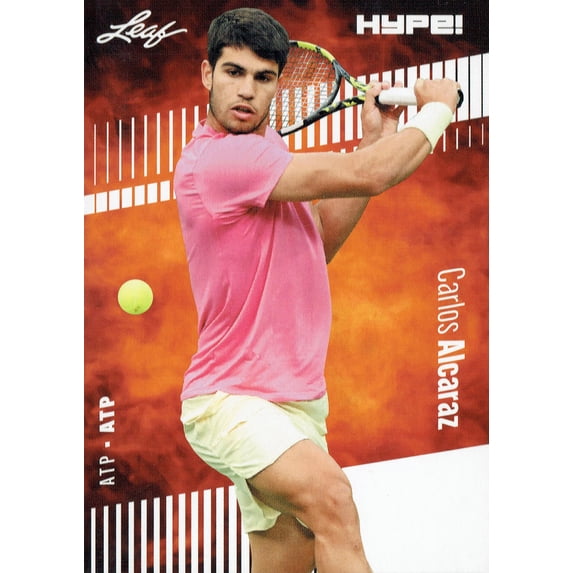Mint Carlos Alcaraz 2023 Leaf HYPE! #108A Just 5000 Ever Made! Rare Trading Card