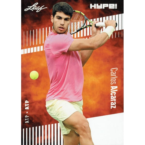 Mint Carlos Alcaraz 2023 Leaf HYPE! #108A Just 5000 Ever Made! Rare Trading Card