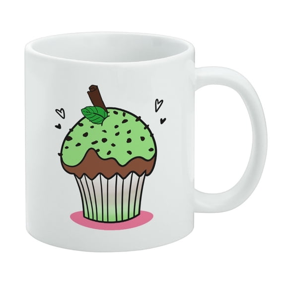 Mint Chocolate Cupcake White Mug