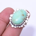 thumbnail image 1 of Mint Chrysoprase - Australia Designer Handmade 925 Sterling Silver Ring S.6 R53, 1 of 2