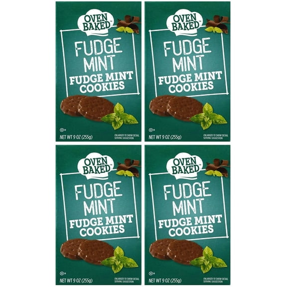Mint Cookies, 4 Boxes (Total 36 oz)
