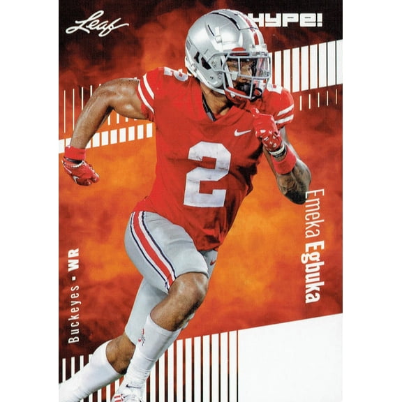 Mint Emeka Egbuka 2023 Leaf HYPE! #116 Just 5000 Ever Made! Buckeyes Rookie Card