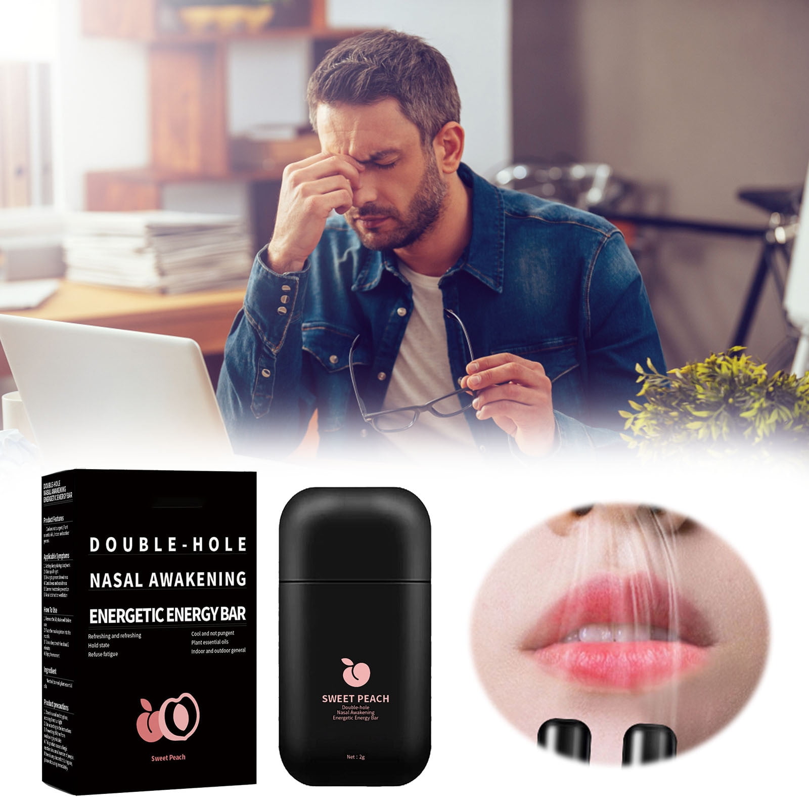 Mint Energy Bar Refreshing Mind Driving Fatigue And Drowsiness Nasal