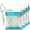 thumbnail image 1 of Mint Flavor 400 Count Dental Flossers,General Double Thread Floss Picks Thorough Cleans Teeth in One Minute,Glides Well Between Tight Teeth,Encourage Flossing Habits(Mint,4 Pack), 1 of 14
